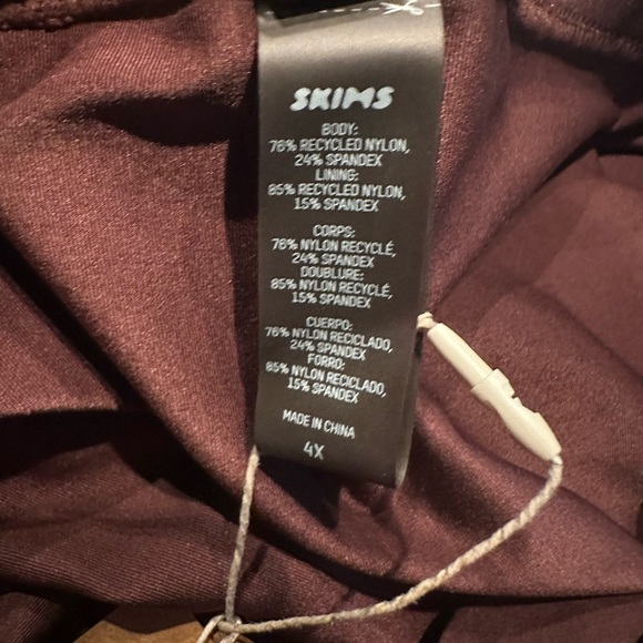 SKIMS Seamless Sporty Swim Mini Skirt Womens 4X Cocoa (SW-SKT-0800) Cocoa, NWT - Picture 6 of 10